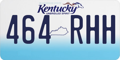 KY license plate 464RHH