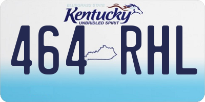 KY license plate 464RHL