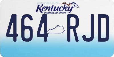 KY license plate 464RJD