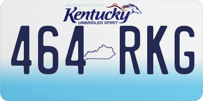 KY license plate 464RKG