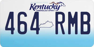 KY license plate 464RMB