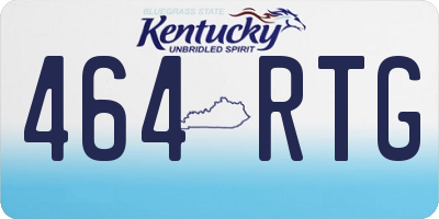 KY license plate 464RTG