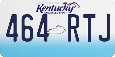 KY license plate 464RTJ