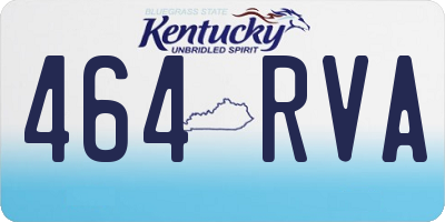 KY license plate 464RVA