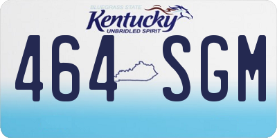 KY license plate 464SGM