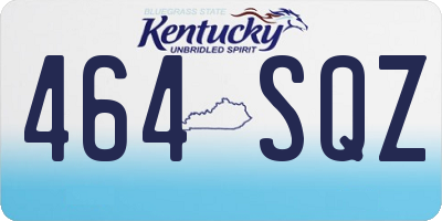 KY license plate 464SQZ