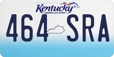 KY license plate 464SRA