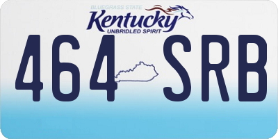 KY license plate 464SRB