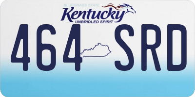 KY license plate 464SRD