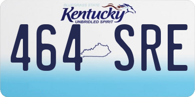 KY license plate 464SRE
