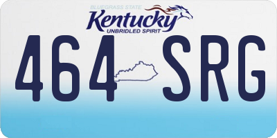 KY license plate 464SRG