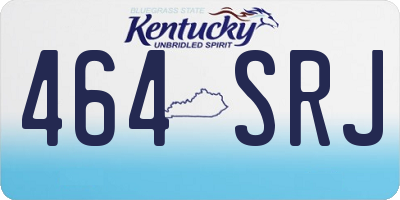 KY license plate 464SRJ