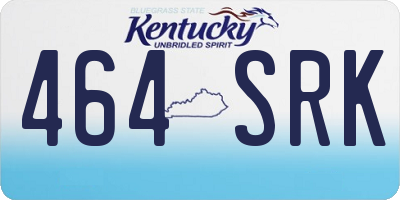 KY license plate 464SRK