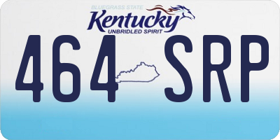 KY license plate 464SRP