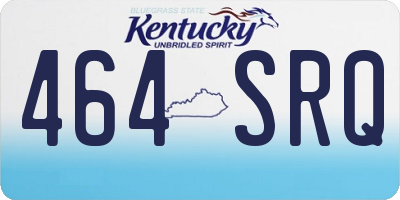 KY license plate 464SRQ