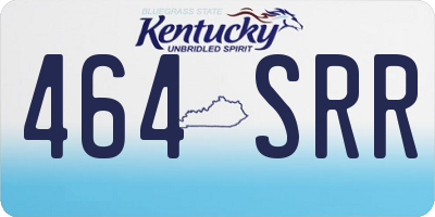 KY license plate 464SRR