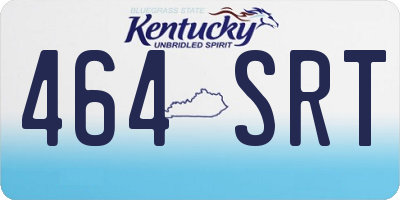 KY license plate 464SRT