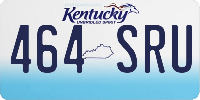 KY license plate 464SRU