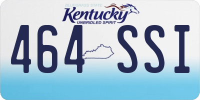 KY license plate 464SSI
