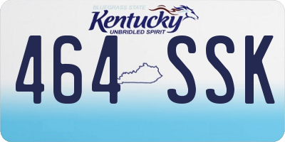 KY license plate 464SSK