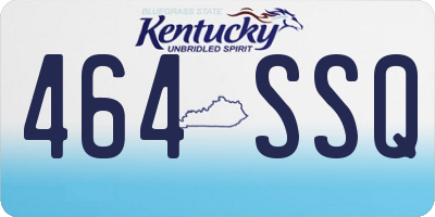 KY license plate 464SSQ