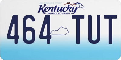 KY license plate 464TUT