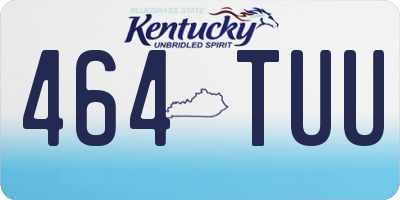KY license plate 464TUU