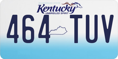 KY license plate 464TUV