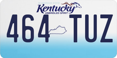 KY license plate 464TUZ