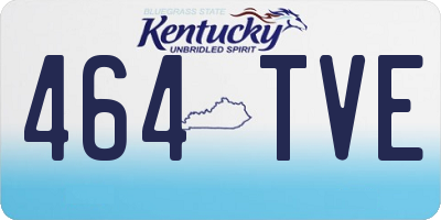 KY license plate 464TVE