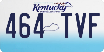 KY license plate 464TVF