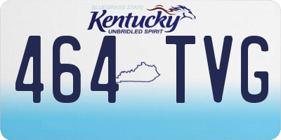 KY license plate 464TVG