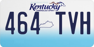 KY license plate 464TVH