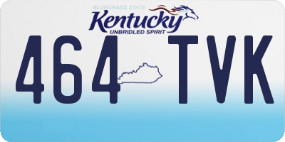 KY license plate 464TVK