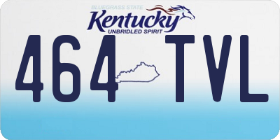 KY license plate 464TVL