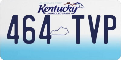 KY license plate 464TVP