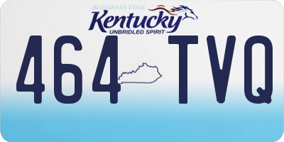 KY license plate 464TVQ