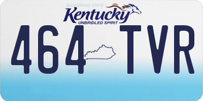 KY license plate 464TVR