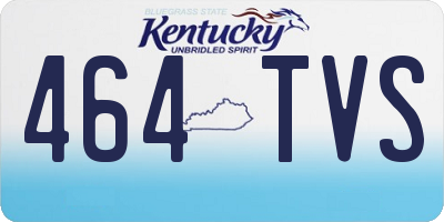 KY license plate 464TVS