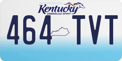KY license plate 464TVT