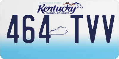 KY license plate 464TVV