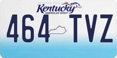 KY license plate 464TVZ