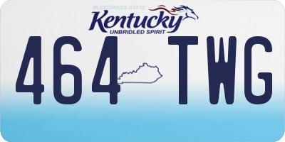 KY license plate 464TWG