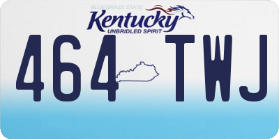 KY license plate 464TWJ