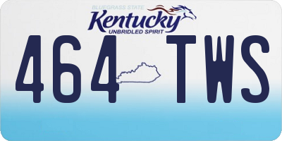KY license plate 464TWS