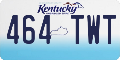KY license plate 464TWT