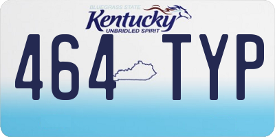 KY license plate 464TYP