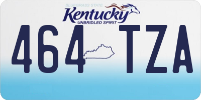KY license plate 464TZA