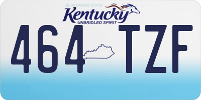 KY license plate 464TZF