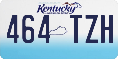 KY license plate 464TZH